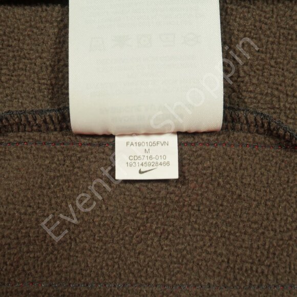 Nike Hoodie Mens Medium Gray Vest Therma Dri Fit Clash Half Zip Pullover - Picture 8 of 8